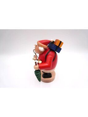 KWO 21507 Santa Claus Incense Smoker 7.1" German Erzgebirge Wood Christmas